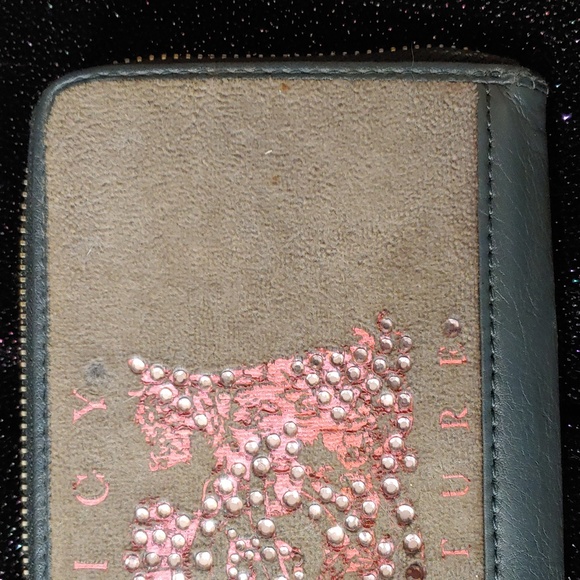 Juicy Couture y2k Vintage Velour Scottie Large Wallet - Picture 4 of 16